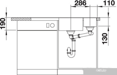 Кухонная мойка Blanco Axia III 6 S (разделочная доска из стекла, белый) 524657