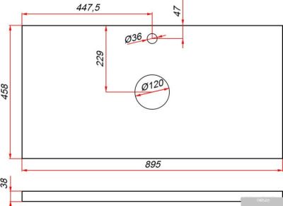 ЗОВ Тумба под умывальник Дион 90 D90LAFM7015MKV5-HPL38T (туя/графит матовый)
