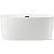 Wellsee Clin 140x70 230201003 (отдельностоящая ванна белый глянец, экран, ножки, сифон-автомат матов