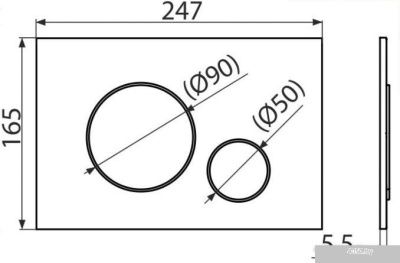 Панель смыва Alcaplast M675 (золотой)
