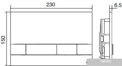 Панель смыва OLI Narrow OliPure 148301 (глянцевый хром)