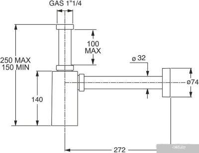 Сифон Bonomini 0510OT25K7