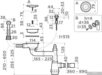 Omoikiri WK-1-CL-R-A AB