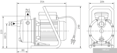 Насос Wilo Jet WJ 202 (1~230 В)