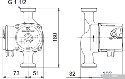 Grundfos UPS 25-40 180 96281375