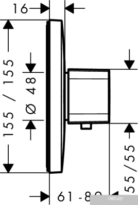 Смеситель Hansgrohe Ecostat E [15706000]