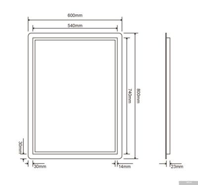 Roxen Зеркало Bella 510055-60 60х80