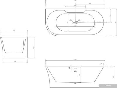 Ванна Abber 170x78 AB9335-1.7 R