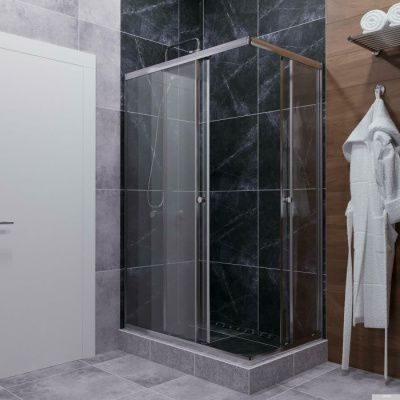 Triton Вента Хром А1 100х80 без поддона (прозрачное стекло)