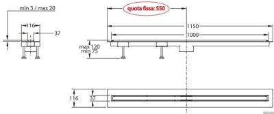 Bonomini Canalissima Double Face L100 6825AC100S