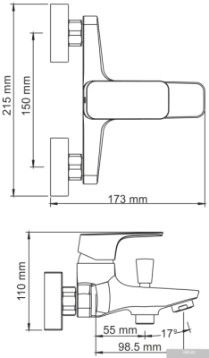 Смеситель Wasserkraft Salm 2701