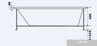 Ванна BAS Нирвана 170x75