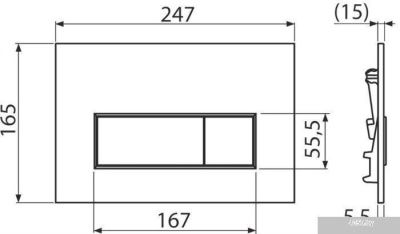 Alcaplast M576 (белый матовый)