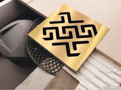 Berges Wasserhaus Platz Antik 100x100 092160 (золото глянец)