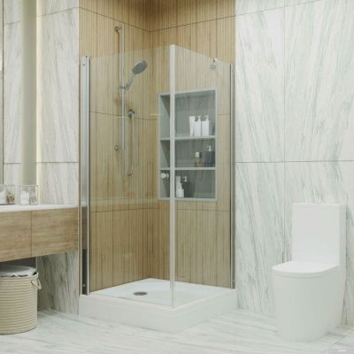 Triton Форта Хром А1 90х90 без поддона (прозрачные)