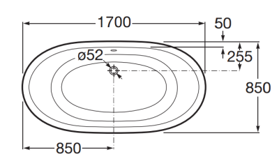 Ванна BLB USA 170x85 (белый)