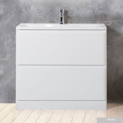 BelBagno Тумба под умывальник Albano-900-2C-PIA-BL (белый глянец)