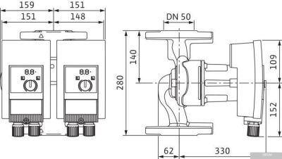 Wilo Yonos MAXO-D 40/0.5-16