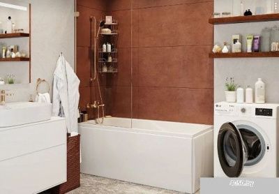 Ванна VagnerPlast Aronia 170х75 (с каркасом и экраном)