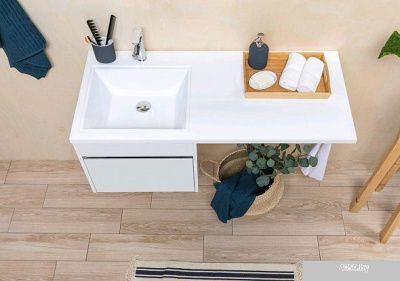 Aquanet Тумба Токио 48 с умывальником Даллас 110 L 00239208 (белый)