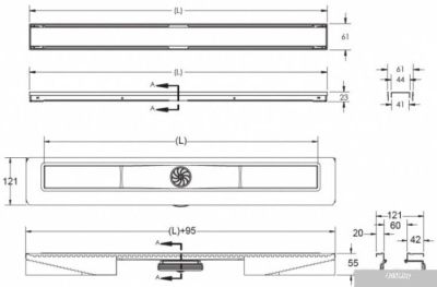 Berges Wasserhaus B1 Keramik 500 090016 (матовый хром)
