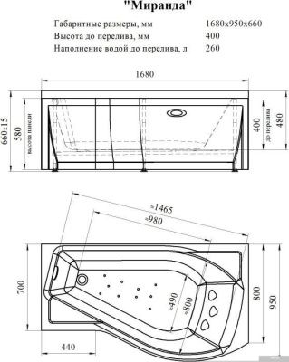 Vannesa Миранда 168x95 L 2-01-0-1-1-209Ч
