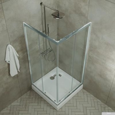 Triton Вента Хром А1 100х100 (прозрачное стекло)