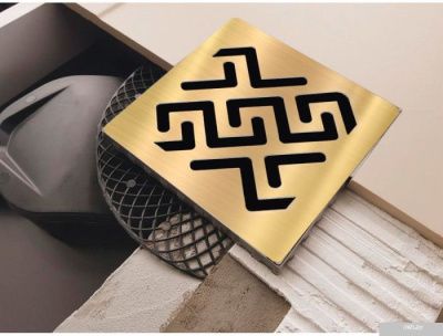 Berges Wasserhaus Platz Antik 100x100 092060 (золото глянец)