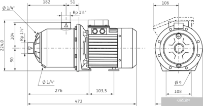 Насос Wilo Economy MHI 804 (1~230 В, EPDM)