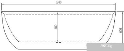 Ванна Aquanet Delight 170x78