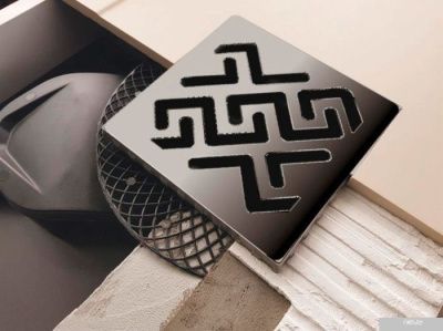 Berges Wasserhaus Platz Antik 100x100 090060 (матовый хром)