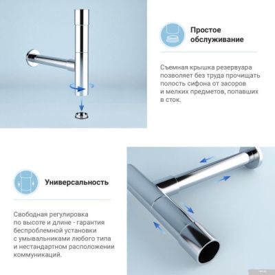 Wellsee Drainage System 182114000 (хром)