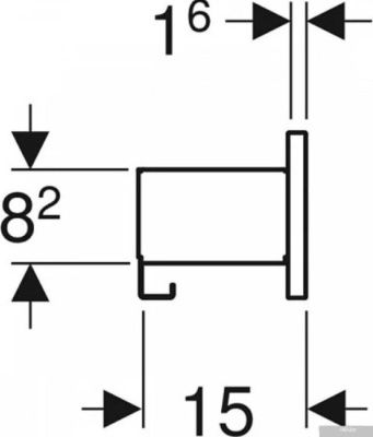 Geberit Полка Smyle Square 500.362.00.1