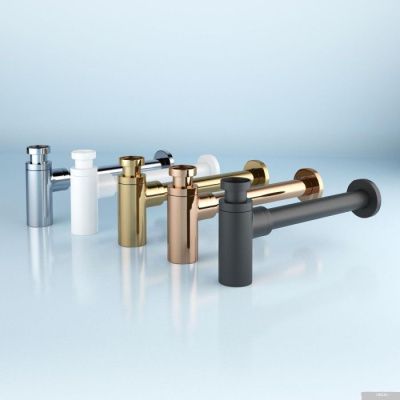 Wellsee Drainage System 182108002 (сифон, донный клапан, матовый белый)