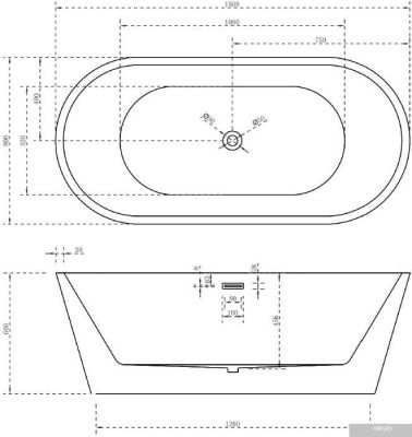 Ванна Abber 150x80 AB9203-1.5