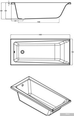 Cersanit Lorena 160x70 (с каркасом)