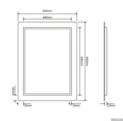 Roxen Зеркало Irida 510185-60 60х80