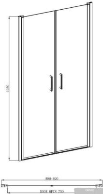 Adema Nap Duo-90 (матовое стекло)