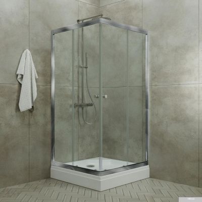 Triton Вента Хром А1 100х100 (прозрачное стекло)