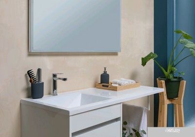 Aquanet Тумба Токио 48 с умывальником Даллас 110 R 00239299 (белый)
