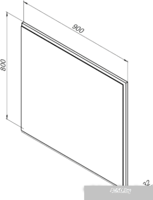 Aquanet Зеркало Nova Lite 90 LED 00242263 (дуб рошелье)