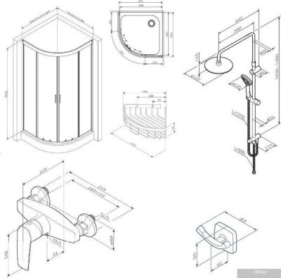 AM.PM Gem 90x90 WK90EN (черный)