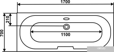Ванна Eurolux Сибарис 170x70
