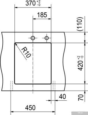 Кухонная мойка Franke Kubus 2 KNG 110-37 125.0528.629 (миндаль)