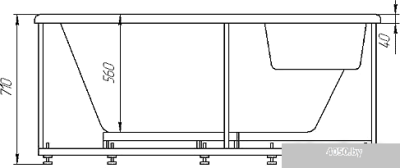 Ванна Aquatek Сириус 164x164