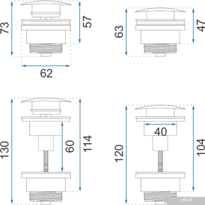 Rea Klik-Klak A5217 (хром)