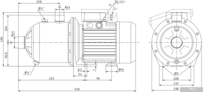 Насос Wilo MultiCargo MC 304 (3~230/400 V)