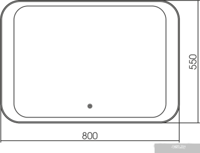 Grossman Зеркало Modern LED 80x55 280550