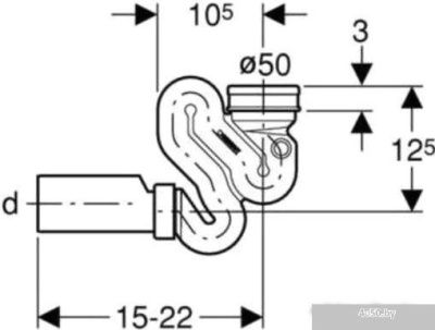 Сифон Geberit U 152.942.11.1