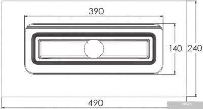 Berges Wasserhaus Simpel 1000 090013 (матовый хром)